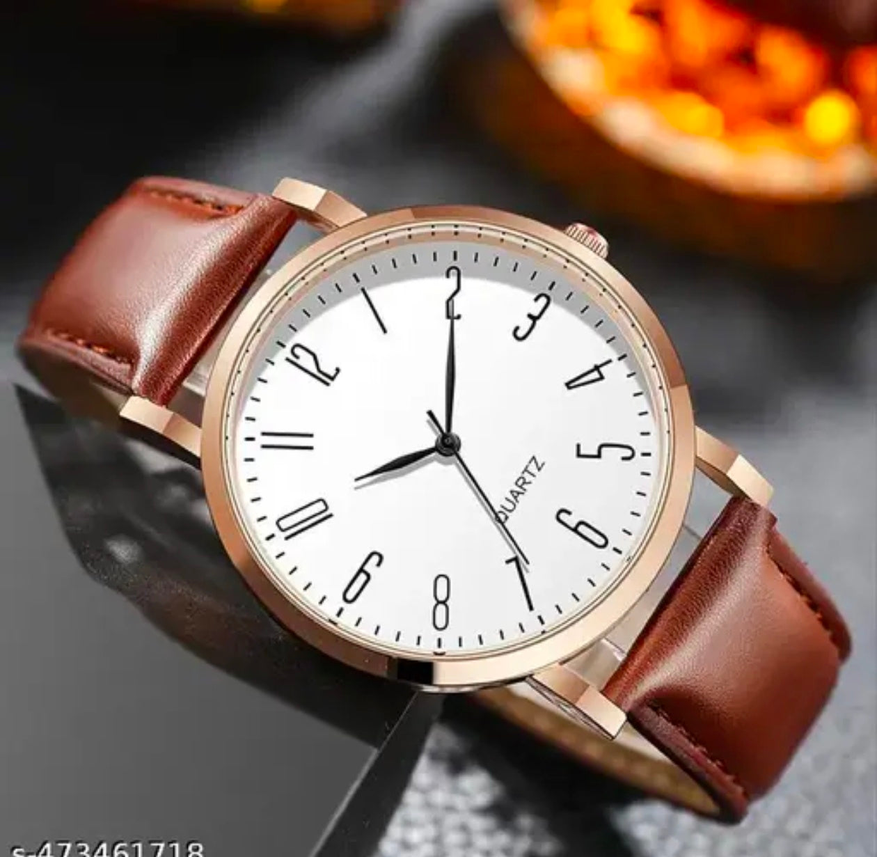 CREATIVE Rose Gold Case Designers Wrist Watches For Boy And Men Analog Watch - For Men Stylish Leathers Strap Analog Wrist Watches For Boy And Men