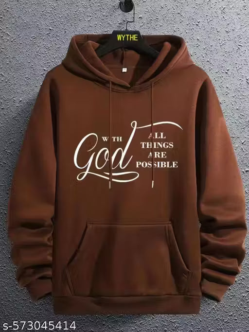 HOLD IT Full Sleeve Winter Wear Fleece Material Men Sweatshirt