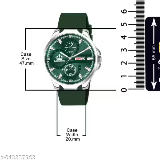 Flex Day and Date Functioning | Smart Silicone Strap| Quartz Analog Watch - For Men LS3358