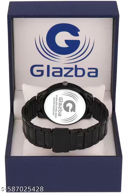 Trendy Black Chain Watch - For Men's & Boy's