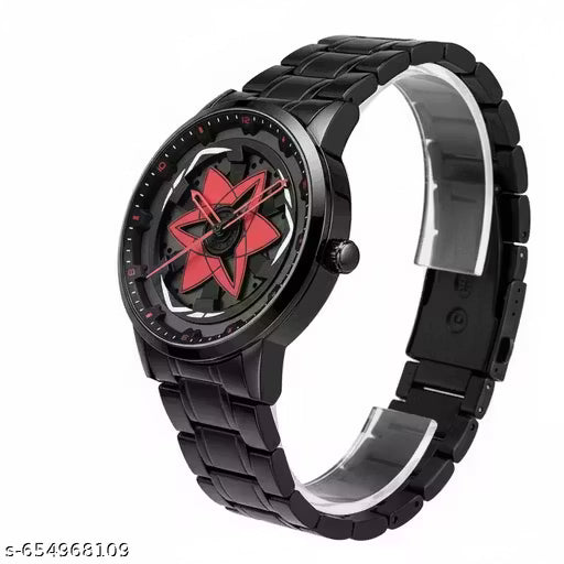 Men's 3D Hollow Rotating h e e l Watch with Large Dial & Red Star Hands - Quartz Sport Chronograph, Date/Day Display, High Quality (Non-High Quality) - Ideal Gift for Valentine's Day, Birthdays, Father's Day - Stylish Modern Men's Watch