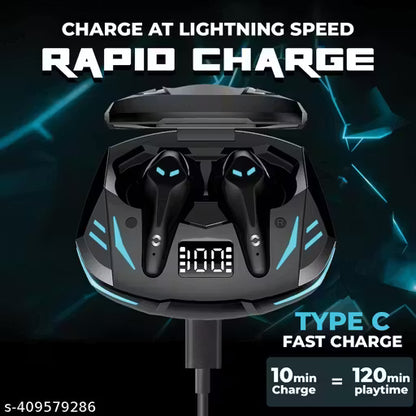 Hoppup Xo3 Gaming Earbuds with 35MS Low Latency, 13MM DRIVERS & 50H PlayTime Bluetooth Headset (Black, True Wireless)