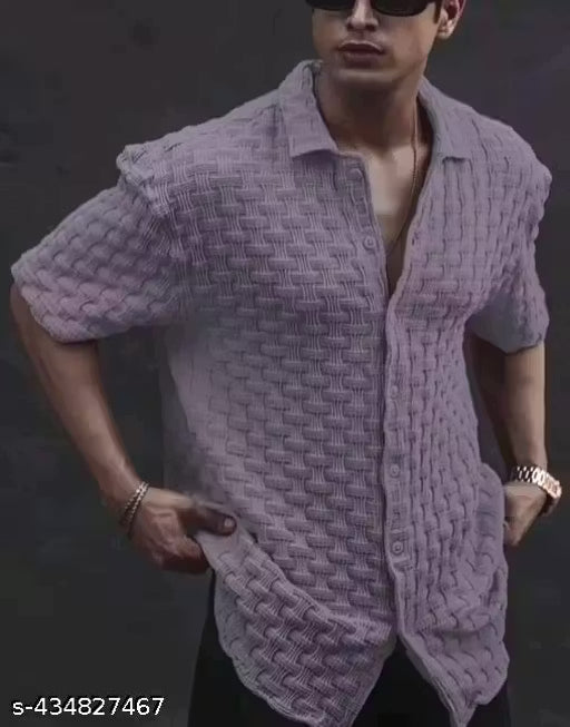 Men’s Popcorn Shirt | Classic Modern Shirt for Men | JD Textile Premium Shirt | Stylish Casual Shirt | Trendy Popcorn Texture Shirt | Premium Quality Men’s Shirt |