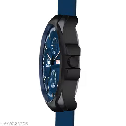 Flex Day and Date Functioning | Smart Silicone Strap| Quartz Analog Watch - For Men LS3358