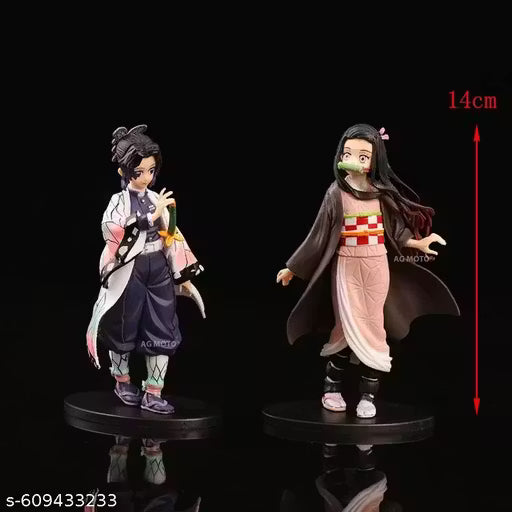 Demon Slayer Anime Action Figure Superhero Collectible Merchandise Toys for Kids, Car Dashboard Decor & Gifting Figurines