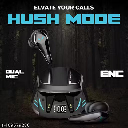 Hoppup Xo3 Gaming Earbuds with 35MS Low Latency, 13MM DRIVERS & 50H PlayTime Bluetooth Headset (Black, True Wireless)