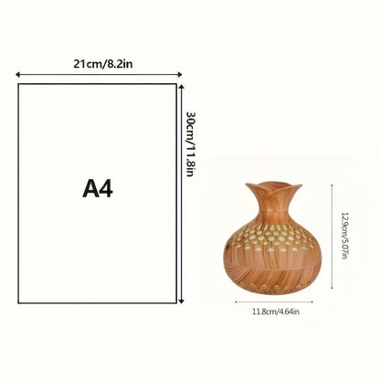 Wood Grain USB Humidifier – Essential Oil Diffuser & Lamp for Desk or Bedroom