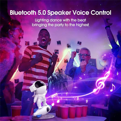 Starry Sky Astronaut Projection Lights Rocket Astronaut Galaxy Projection Night Light Atmosphere Lights Adult Gift Bedroom Decor