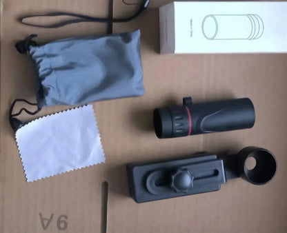 2000x25 HD Monocular Telescope Mini Portable Mobile Phone Telescope With Holder Outdoor Camping Hunting Birdwatching Telescopes