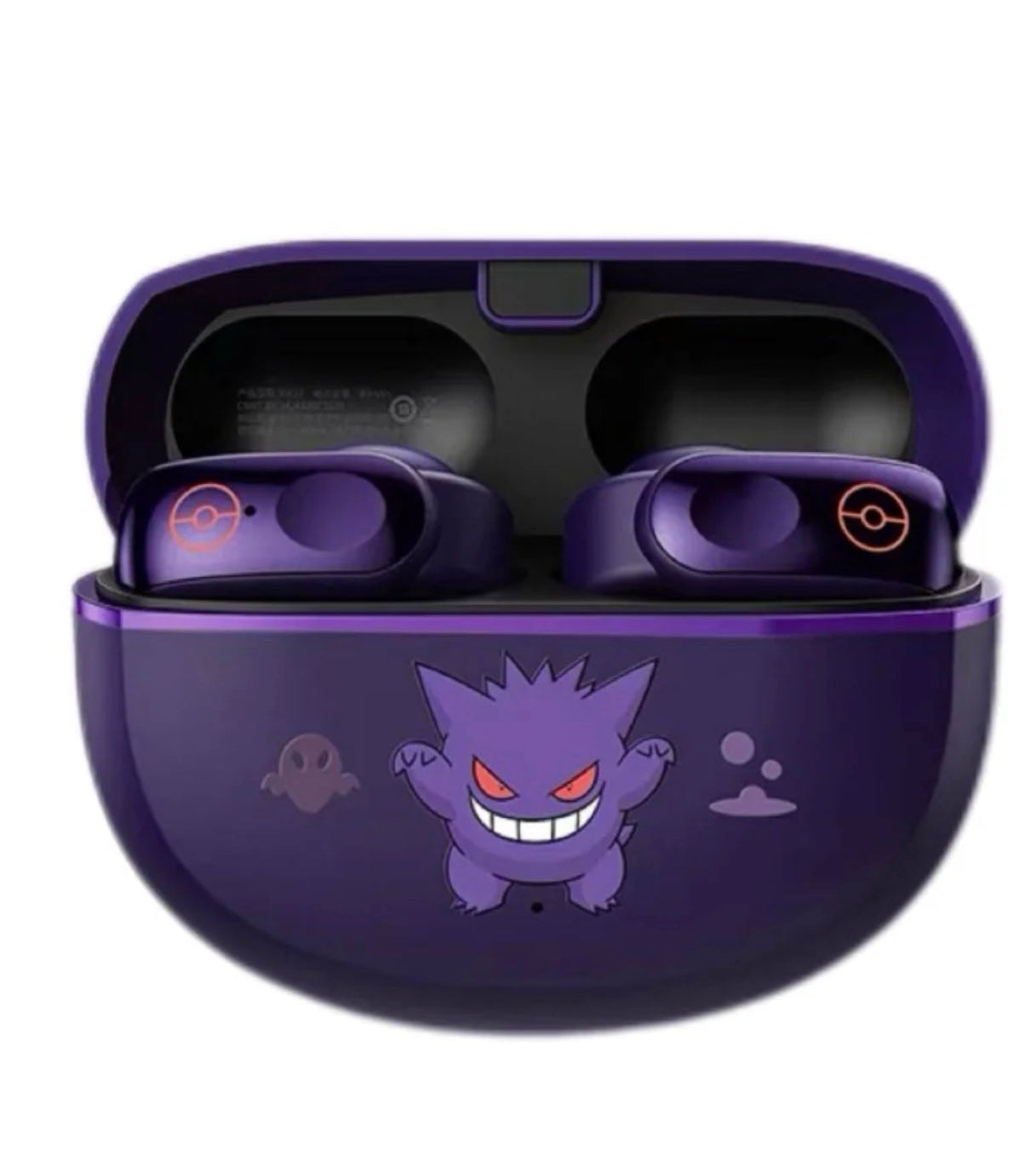 Gengar PokéMon Bluetooth Headset Ear Clip Hifi Stereo Wireless Game Sports Earbuds Long Battery Life Trendy Anime Gift