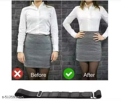 Scheibe Unisex Shirt Tucker Stays Lock Belt Strap Adjustable Elastic Wrinkle-Free Non-Garters Stay Clamps holder keeps.