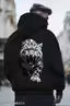 3D Tiger Print Hoodie for Men/ Stylish Black Hoodie for Men/ Black Hoodie/