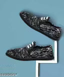 Grey Solid Slip-on Sneakers For Men