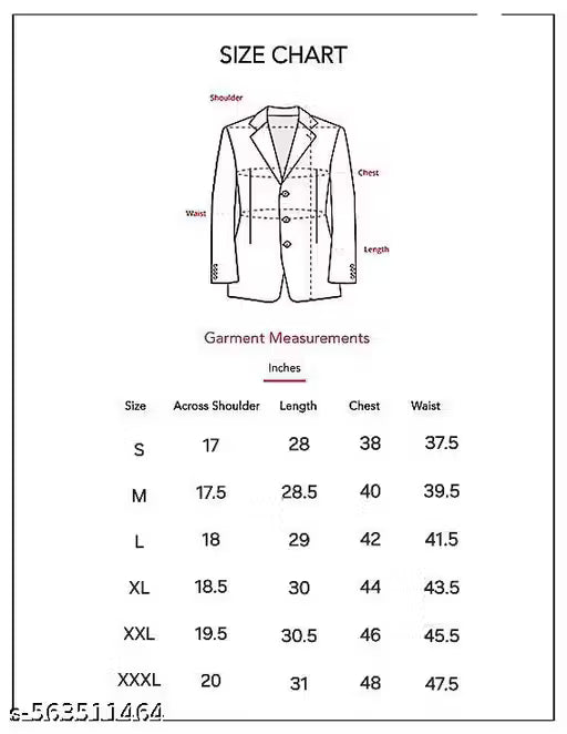 FH WEARZA MEN FASHIONABLE BLAZERS FORMAL WEAR COATS