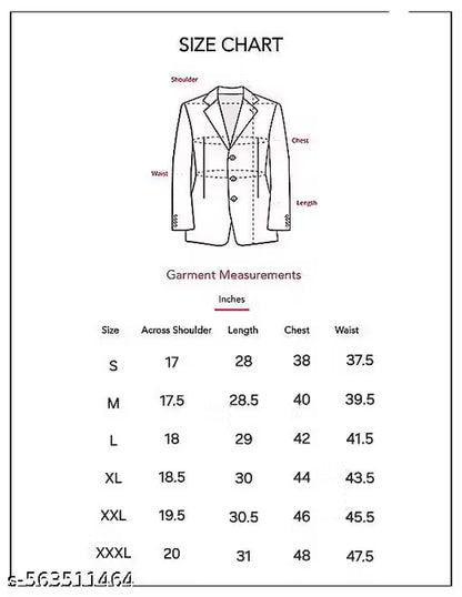 FH WEARZA MEN FASHIONABLE BLAZERS FORMAL WEAR COATS