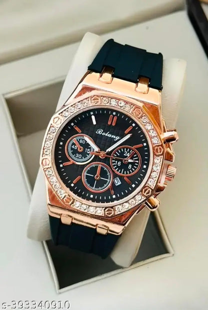 Latest Designer Watch With Date Functioning Analog Watch For Boys Analog Watch - For Men BLACK