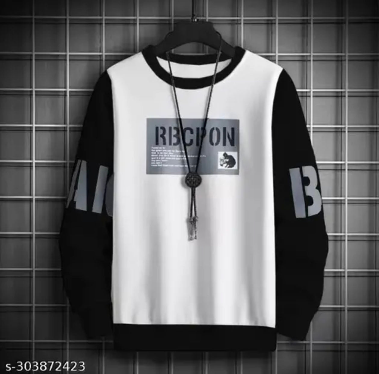 Men Printed Round Neck Sweatshirt by Hip Hop Fashion