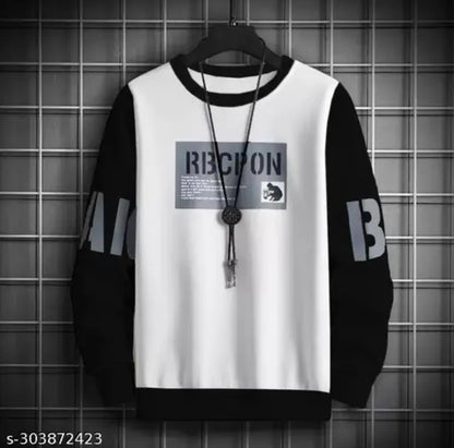 Men Printed Round Neck Sweatshirt by Hip Hop Fashion