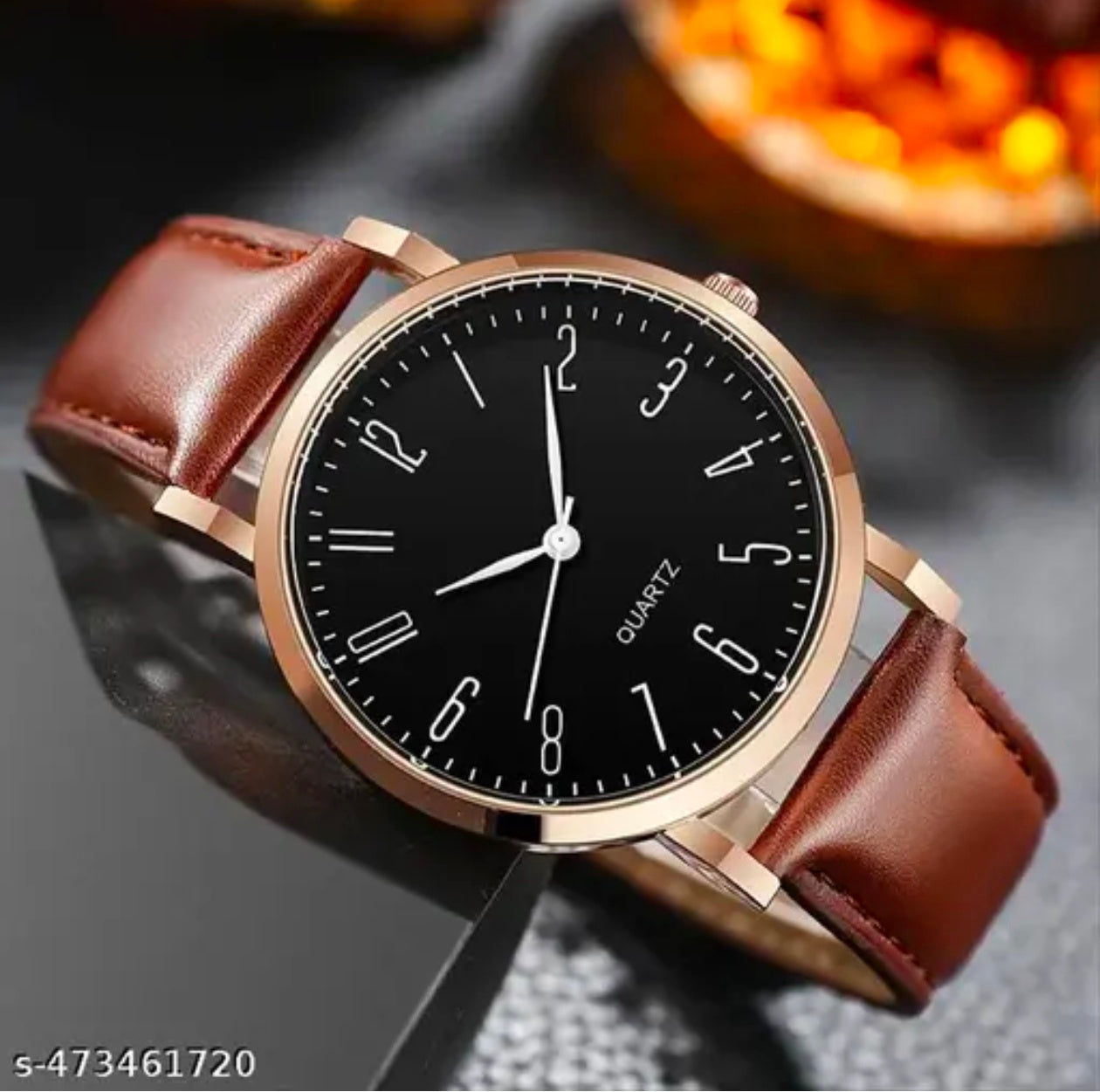 CREATIVE Rose Gold Case Designers Wrist Watches For Boy And Men Analog Watch - For Men Stylish Leathers Strap Analog Wrist Watches For Boy And Men