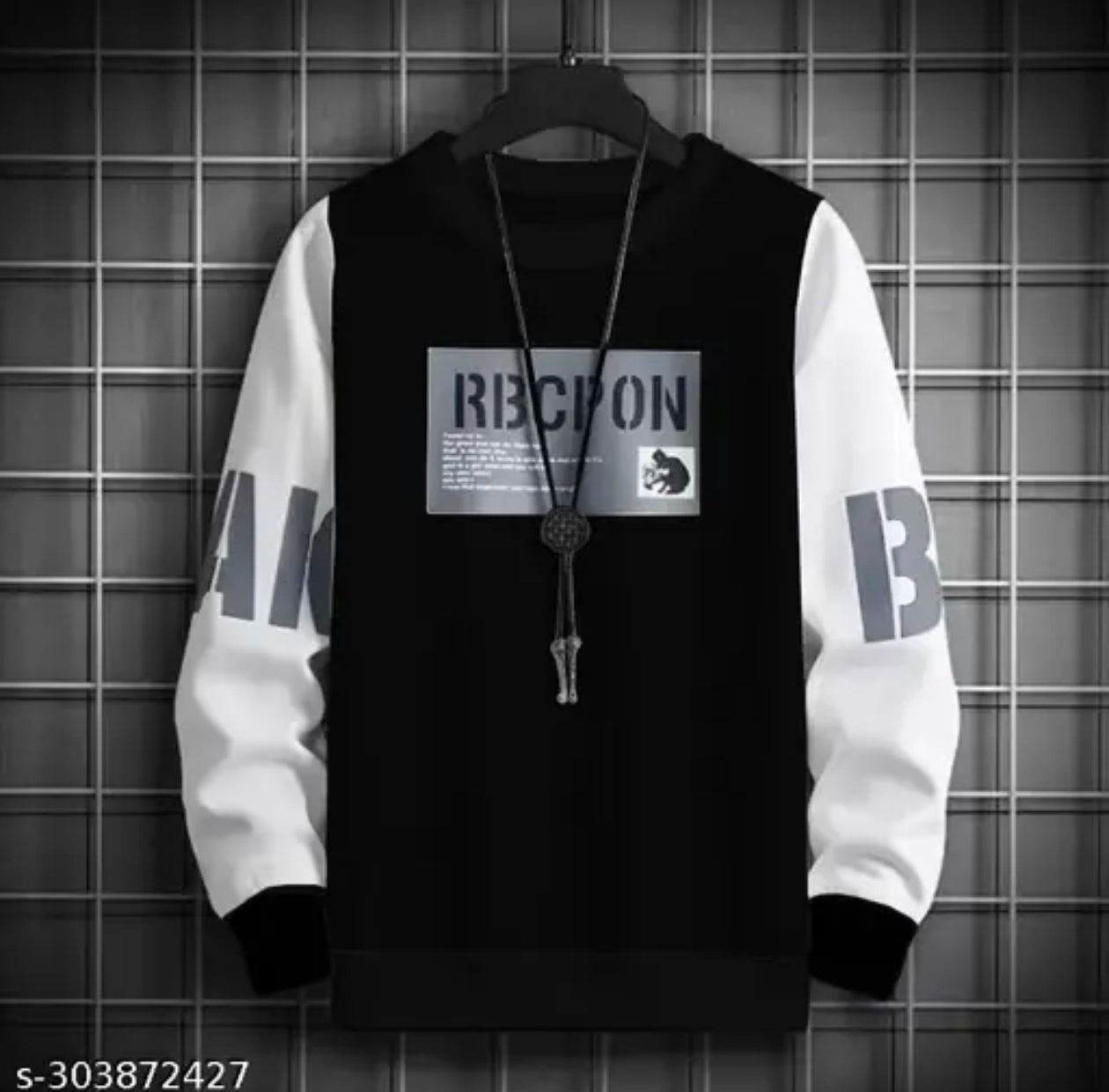 Men Printed Round Neck Sweatshirt by Hip Hop Fashion