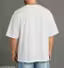 DRIFTH White printed tshirt for men | down shoulder tshirt for men