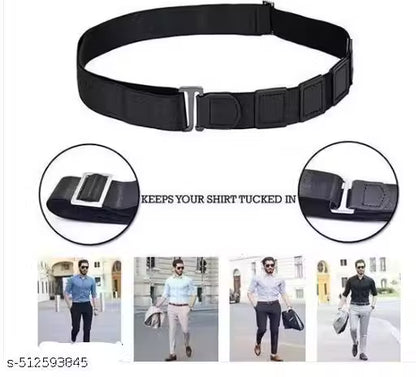 Scheibe Unisex Shirt Tucker Stays Lock Belt Strap Adjustable Elastic Wrinkle-Free Non-Garters Stay Clamps holder keeps.