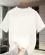 DRIFTH White printed tshirt for men | down shoulder tshirt for men